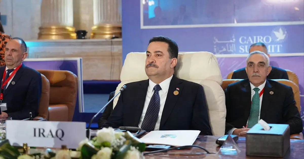 السوداني يطالب بوقف العدوان على غزة ورفض تهجير الفلسطينيين