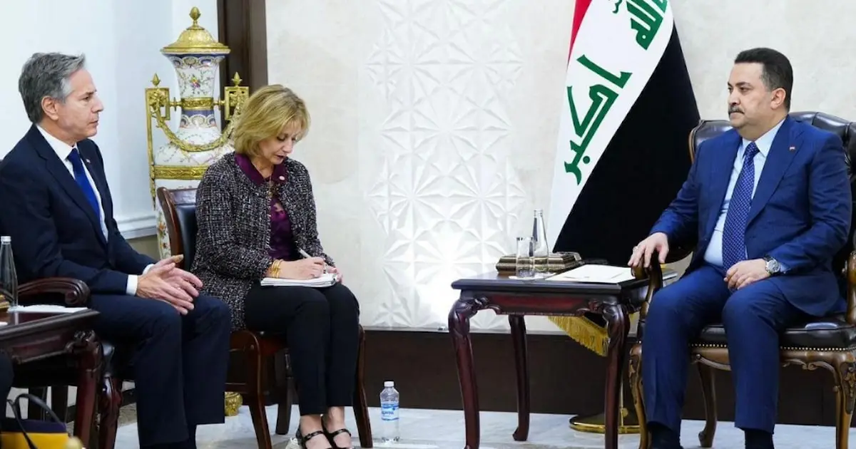 مباحثات عراقية أمريكية في بغداد بشأن تطورات الأوضاع في غزة
