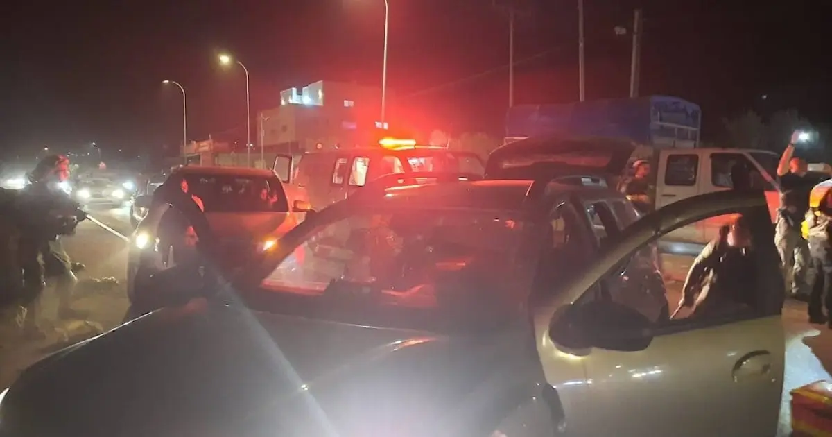 إصابة إسرائيليين في هجوم مسلح جنوب نابلس