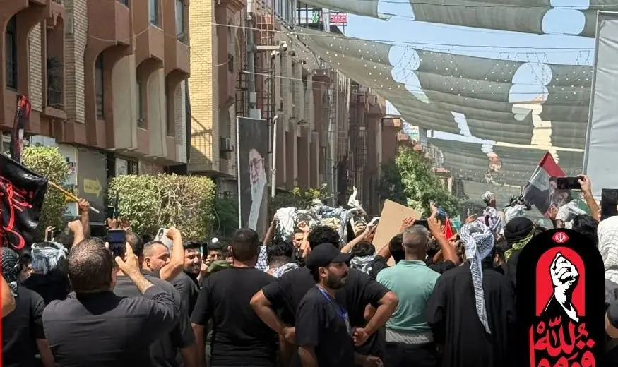 موكب سيد الشهداء يشارك في مراسم الوداع بكربلاء