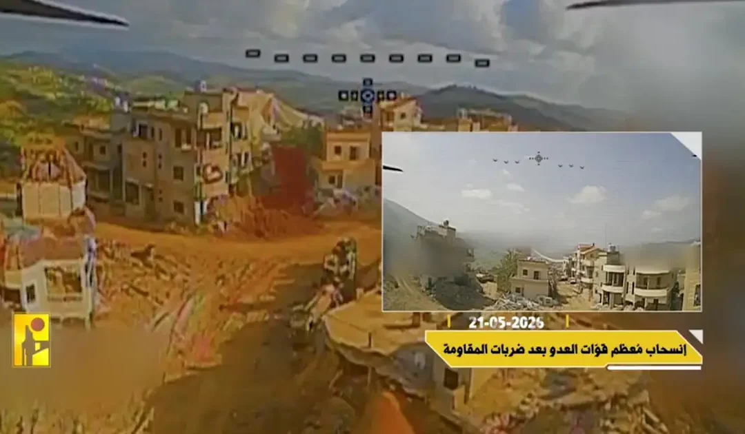 مشاهد توثق استهداف آليات إسرائيلية في رشاف وانسحاب القوات منها