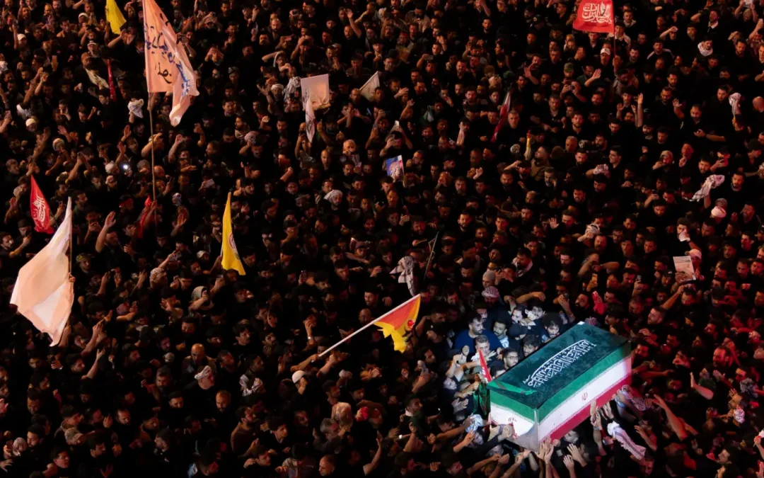 مراسم وداعية مهيبة في كربلاء والنجف لجثمان الإمام الخامنئي