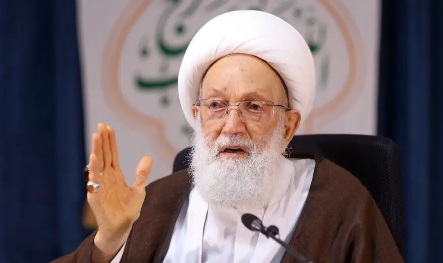 الشيخ عيسى قاسم يحذر من مخططات أمريكية إسرائيلية لتمزيق الأمة